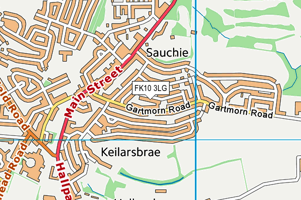 FK10 3LG map - OS VectorMap District (Ordnance Survey)