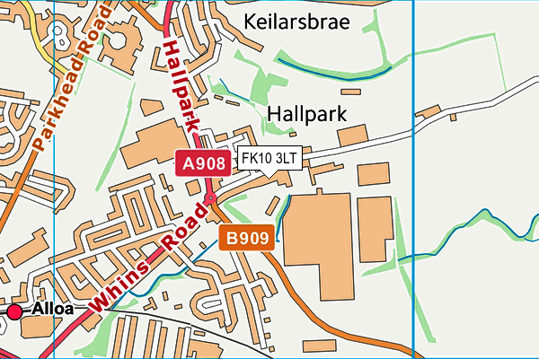FK10 3LT map - OS VectorMap District (Ordnance Survey)