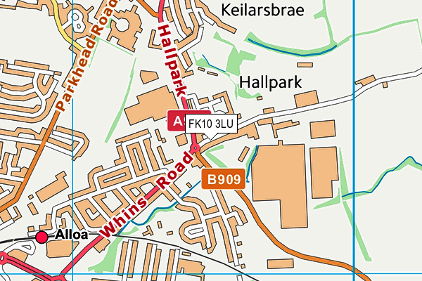 FK10 3LU map - OS VectorMap District (Ordnance Survey)