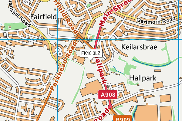 FK10 3LZ map - OS VectorMap District (Ordnance Survey)
