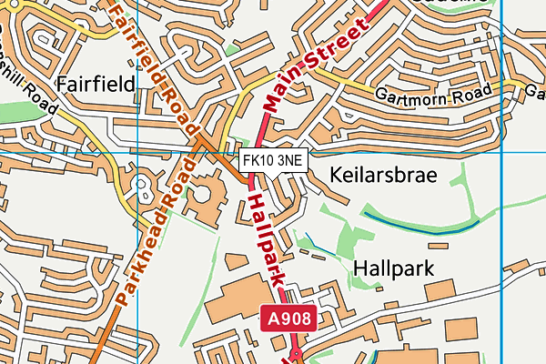 FK10 3NE map - OS VectorMap District (Ordnance Survey)