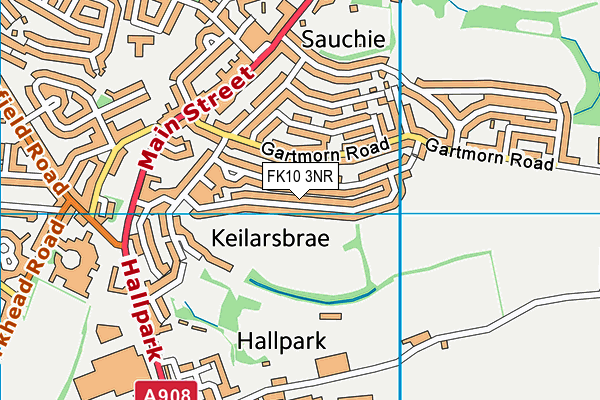 FK10 3NR map - OS VectorMap District (Ordnance Survey)