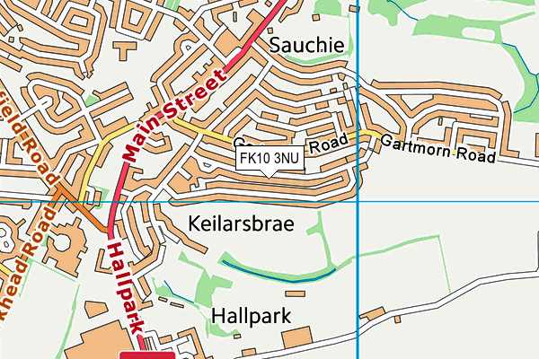 FK10 3NU map - OS VectorMap District (Ordnance Survey)