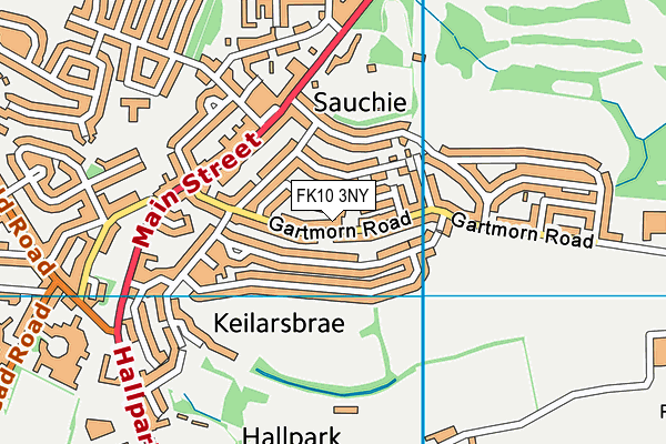 FK10 3NY map - OS VectorMap District (Ordnance Survey)