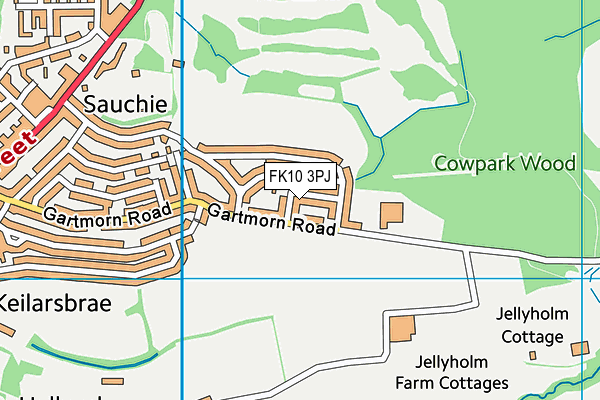 FK10 3PJ map - OS VectorMap District (Ordnance Survey)