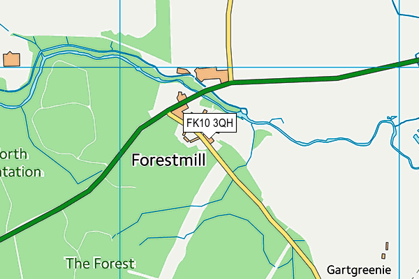 FK10 3QH map - OS VectorMap District (Ordnance Survey)
