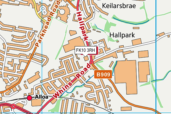 FK10 3RH map - OS VectorMap District (Ordnance Survey)