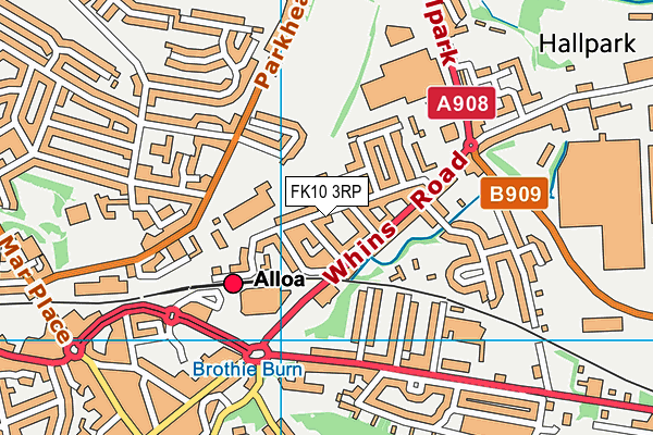 FK10 3RP map - OS VectorMap District (Ordnance Survey)