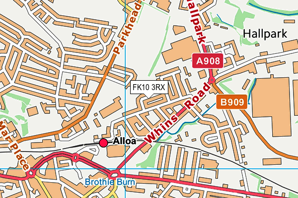 FK10 3RX map - OS VectorMap District (Ordnance Survey)