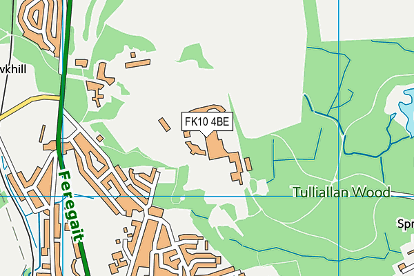 FK10 4BE map - OS VectorMap District (Ordnance Survey)