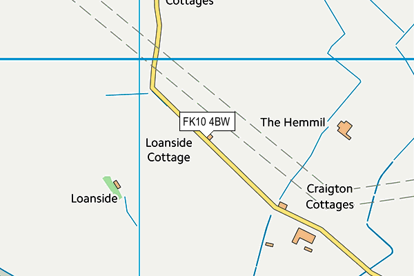 FK10 4BW map - OS VectorMap District (Ordnance Survey)