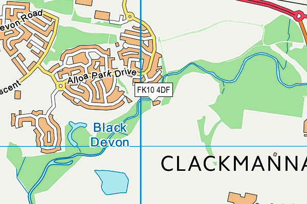 FK10 4DF map - OS VectorMap District (Ordnance Survey)