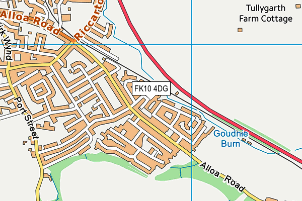 FK10 4DG map - OS VectorMap District (Ordnance Survey)
