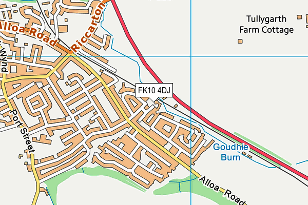 FK10 4DJ map - OS VectorMap District (Ordnance Survey)