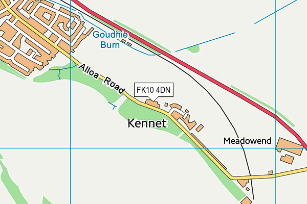 FK10 4DN map - OS VectorMap District (Ordnance Survey)