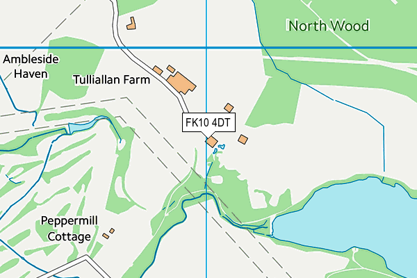 FK10 4DT map - OS VectorMap District (Ordnance Survey)
