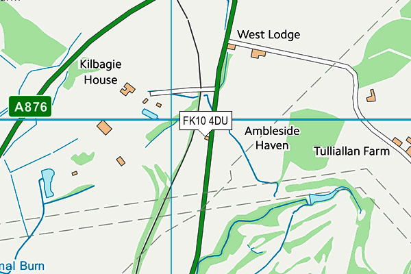 FK10 4DU map - OS VectorMap District (Ordnance Survey)