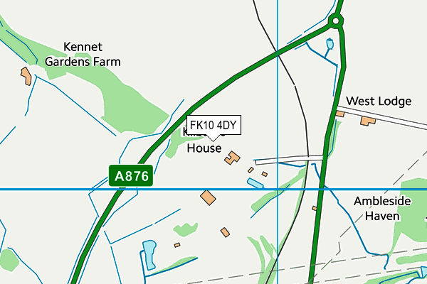 FK10 4DY map - OS VectorMap District (Ordnance Survey)