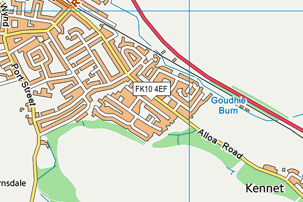 FK10 4EF map - OS VectorMap District (Ordnance Survey)