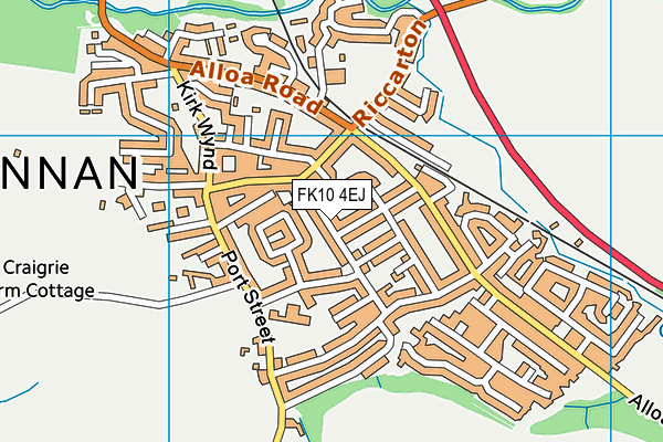 FK10 4EJ map - OS VectorMap District (Ordnance Survey)