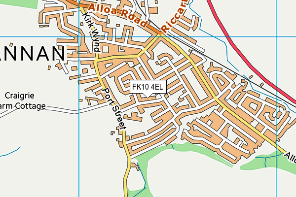 FK10 4EL map - OS VectorMap District (Ordnance Survey)