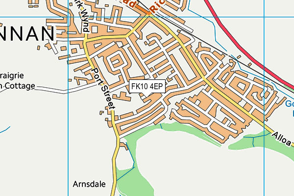 FK10 4EP map - OS VectorMap District (Ordnance Survey)