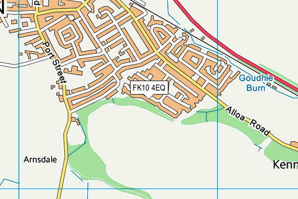 FK10 4EQ map - OS VectorMap District (Ordnance Survey)