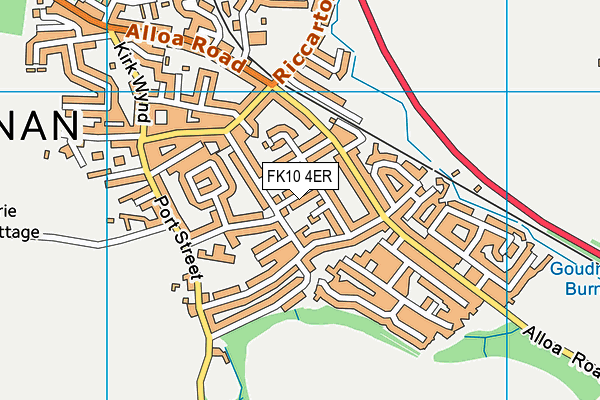FK10 4ER map - OS VectorMap District (Ordnance Survey)