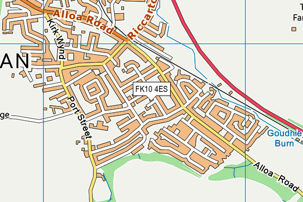 FK10 4ES map - OS VectorMap District (Ordnance Survey)