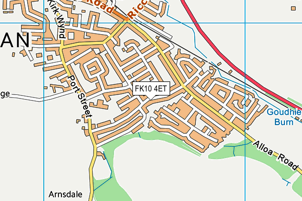 FK10 4ET map - OS VectorMap District (Ordnance Survey)