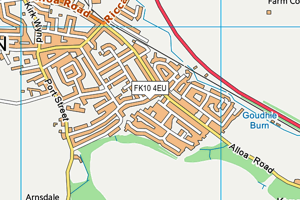 FK10 4EU map - OS VectorMap District (Ordnance Survey)