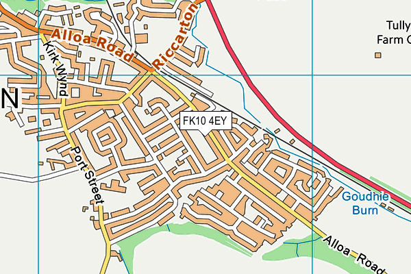 FK10 4EY map - OS VectorMap District (Ordnance Survey)