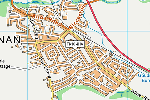 FK10 4HA map - OS VectorMap District (Ordnance Survey)