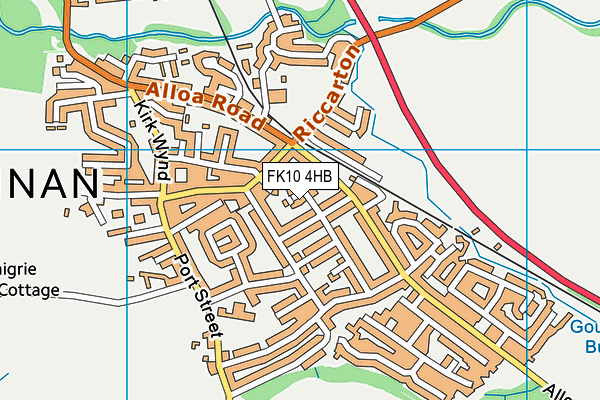 FK10 4HB map - OS VectorMap District (Ordnance Survey)