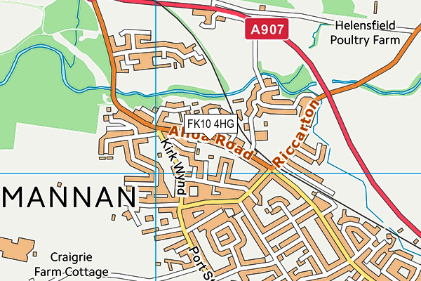 FK10 4HG map - OS VectorMap District (Ordnance Survey)