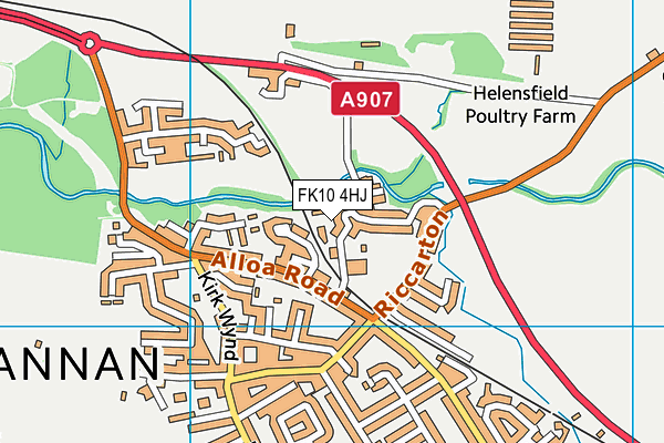 FK10 4HJ map - OS VectorMap District (Ordnance Survey)