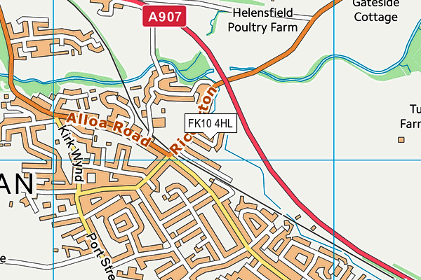 FK10 4HL map - OS VectorMap District (Ordnance Survey)