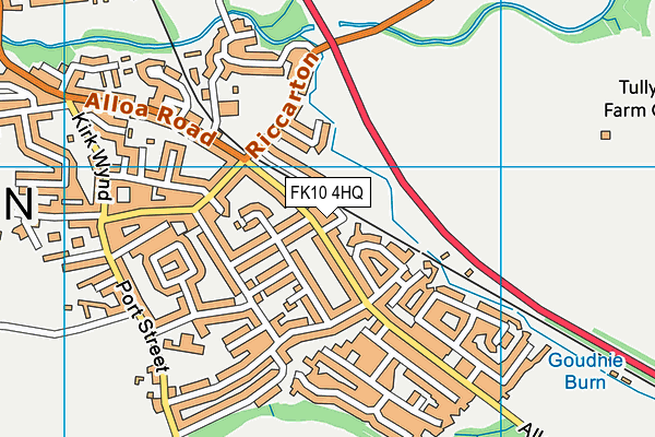 FK10 4HQ map - OS VectorMap District (Ordnance Survey)