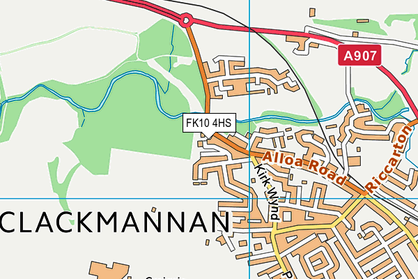 FK10 4HS map - OS VectorMap District (Ordnance Survey)