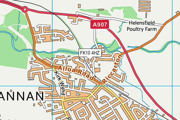 FK10 4HZ map - OS VectorMap District (Ordnance Survey)