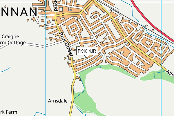 FK10 4JR map - OS VectorMap District (Ordnance Survey)