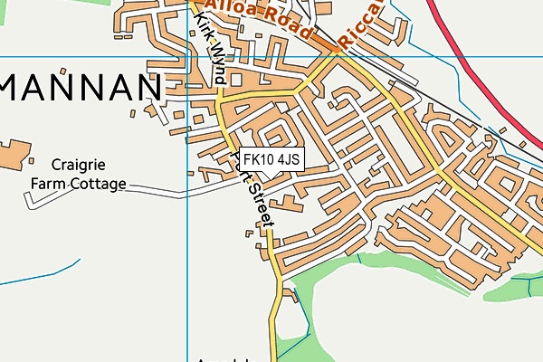 FK10 4JS map - OS VectorMap District (Ordnance Survey)