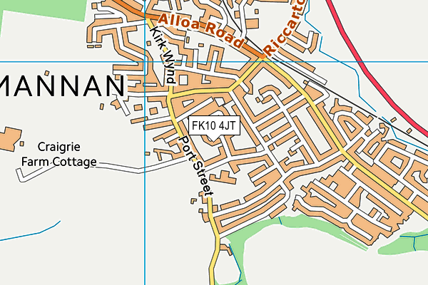 FK10 4JT map - OS VectorMap District (Ordnance Survey)