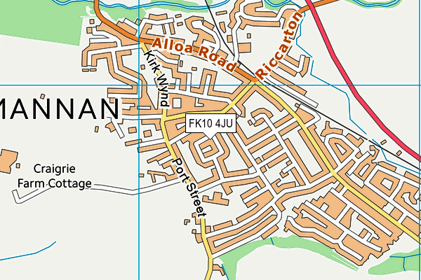 FK10 4JU map - OS VectorMap District (Ordnance Survey)