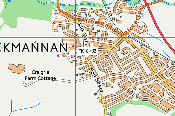 FK10 4JZ map - OS VectorMap District (Ordnance Survey)