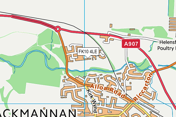 FK10 4LE map - OS VectorMap District (Ordnance Survey)
