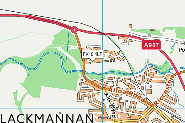 FK10 4LF map - OS VectorMap District (Ordnance Survey)