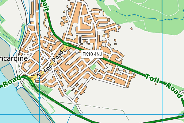 FK10 4NJ map - OS VectorMap District (Ordnance Survey)