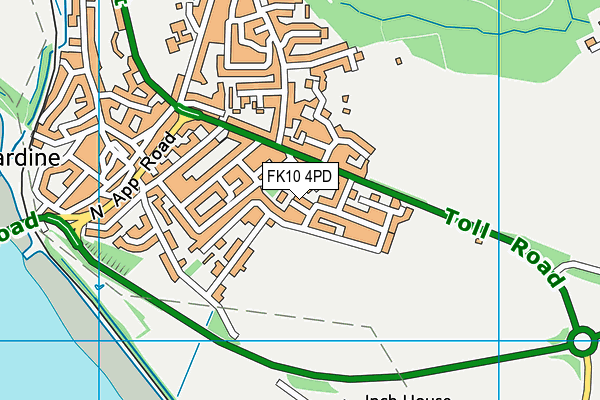 FK10 4PD map - OS VectorMap District (Ordnance Survey)