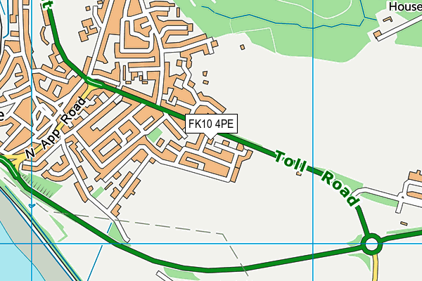 FK10 4PE map - OS VectorMap District (Ordnance Survey)